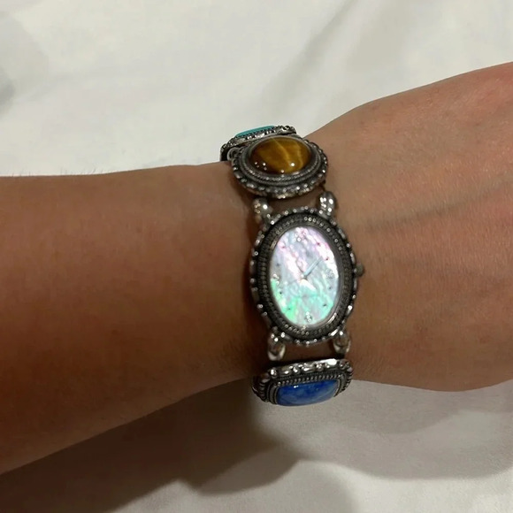 Vintage Ecclissi Sterling Multi-stone watch - Picture 2 of 7